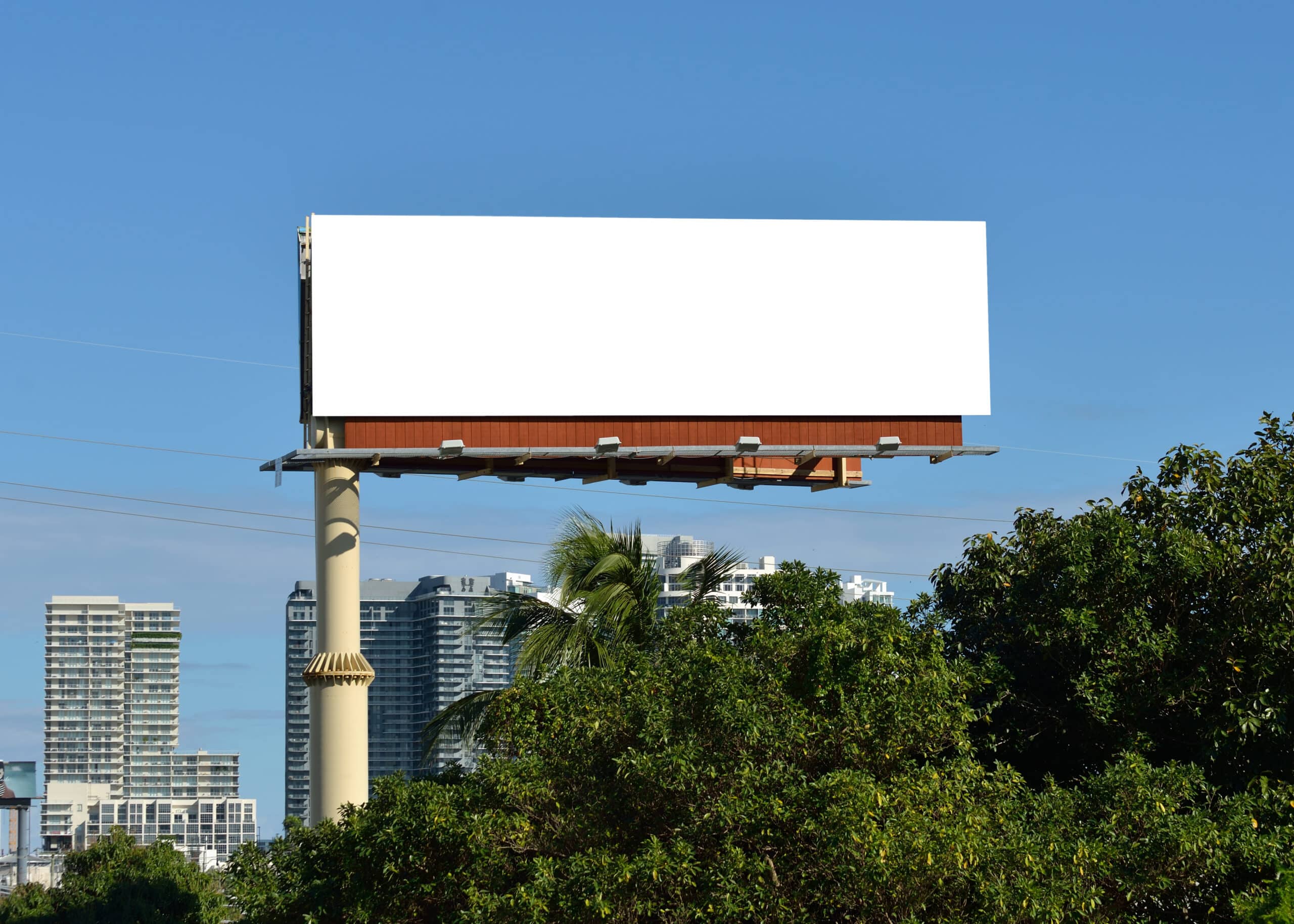 Large Billboard in South Florida Large Billboard in the city.
