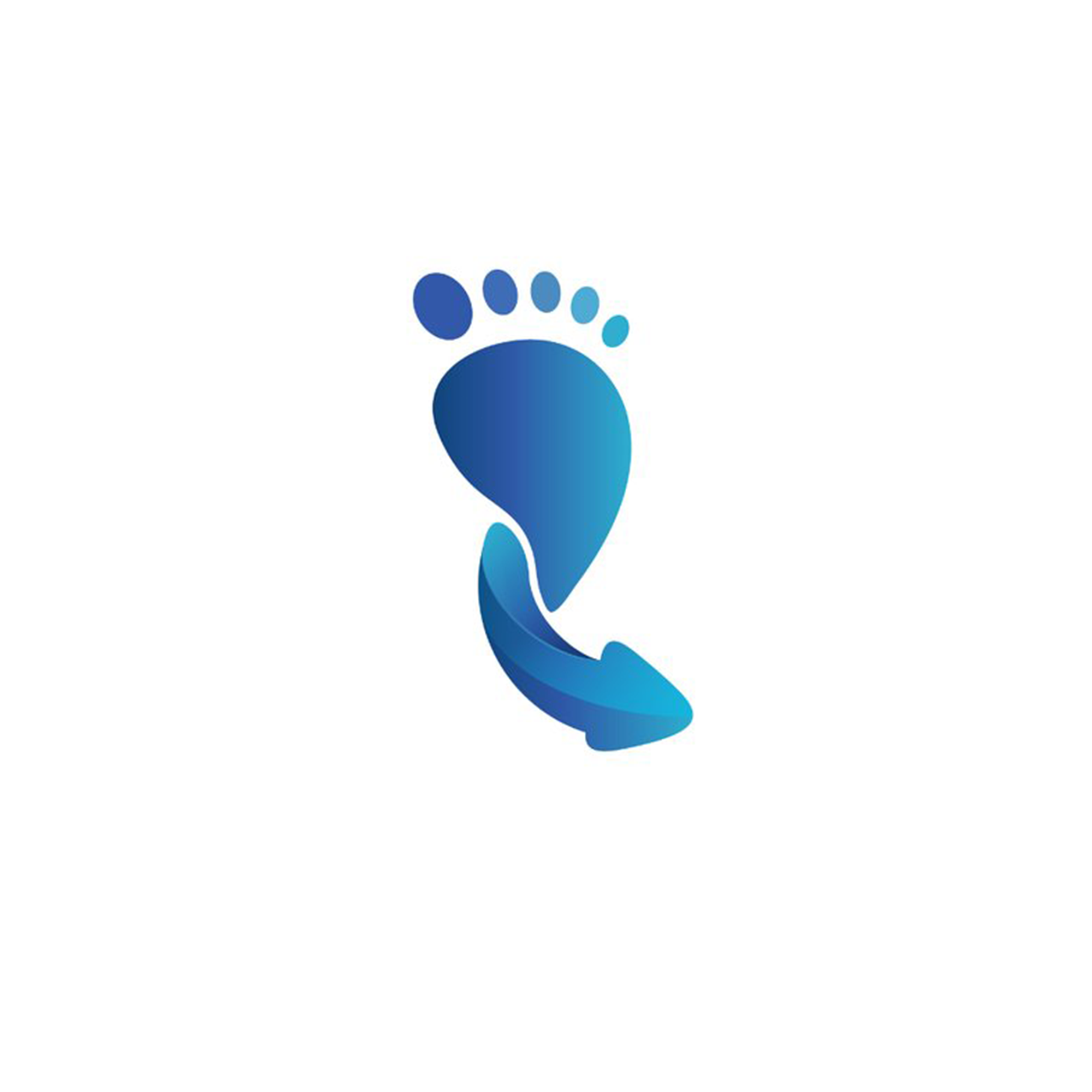 leibovitz foot logo circular
